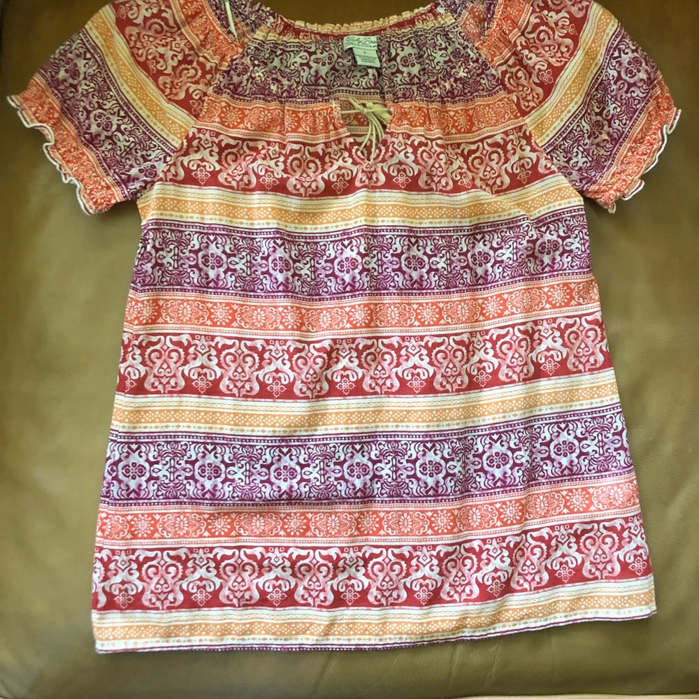 Lucky brand short sleeve blouse